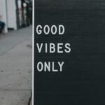 good vibes only text